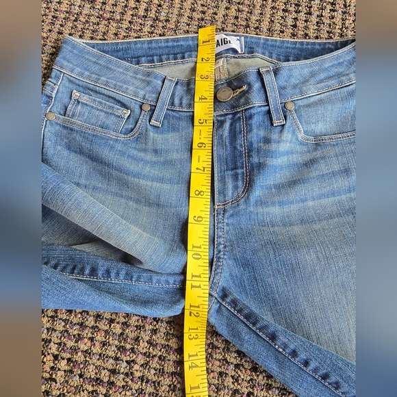 PAIGE Women's Distressed Blue Skinny Jeans - Picture 6 of 8